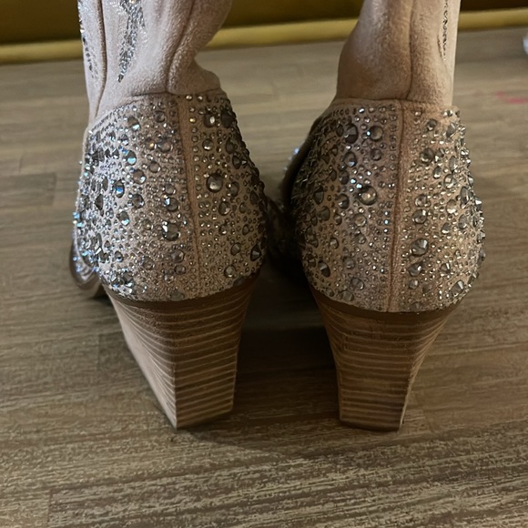Bling Western Cowboy boots- Size 10 - Picture 4 of 11